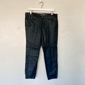 New York & Company Black Shiny Leggings size 12